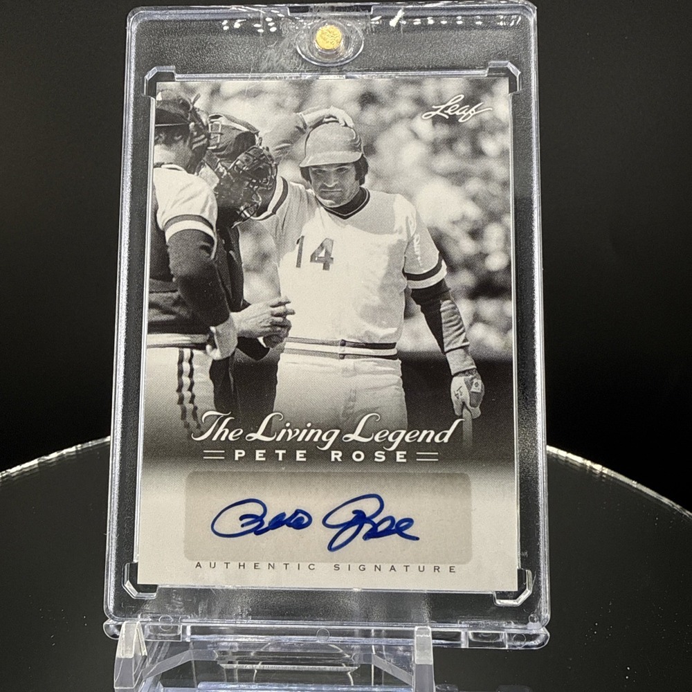 2012 Leaf Living Legend Pete Rose Auto AU-13 Cincinnati Reds